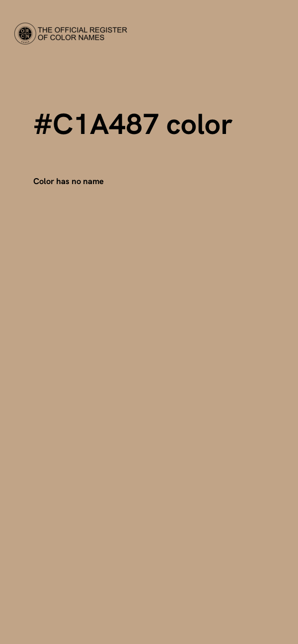 #C1A487 color image