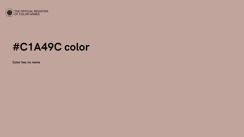 #C1A49C color image