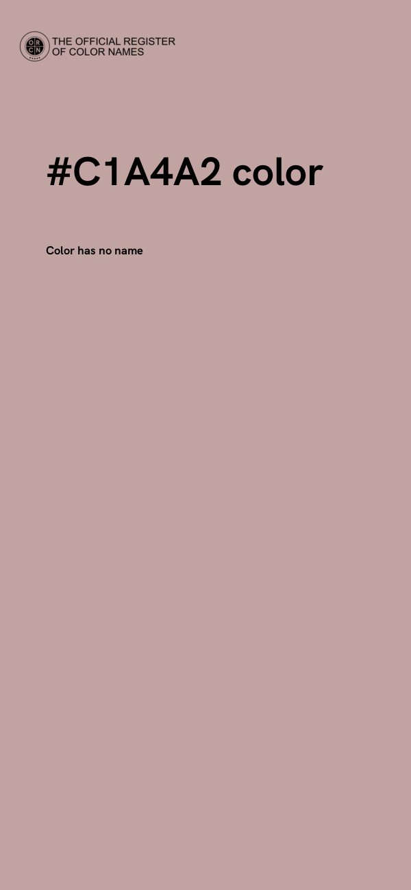 #C1A4A2 color image