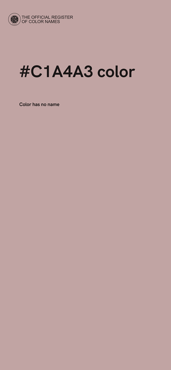 #C1A4A3 color image