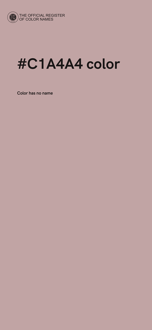 #C1A4A4 color image