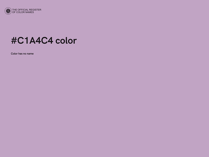 #C1A4C4 color image