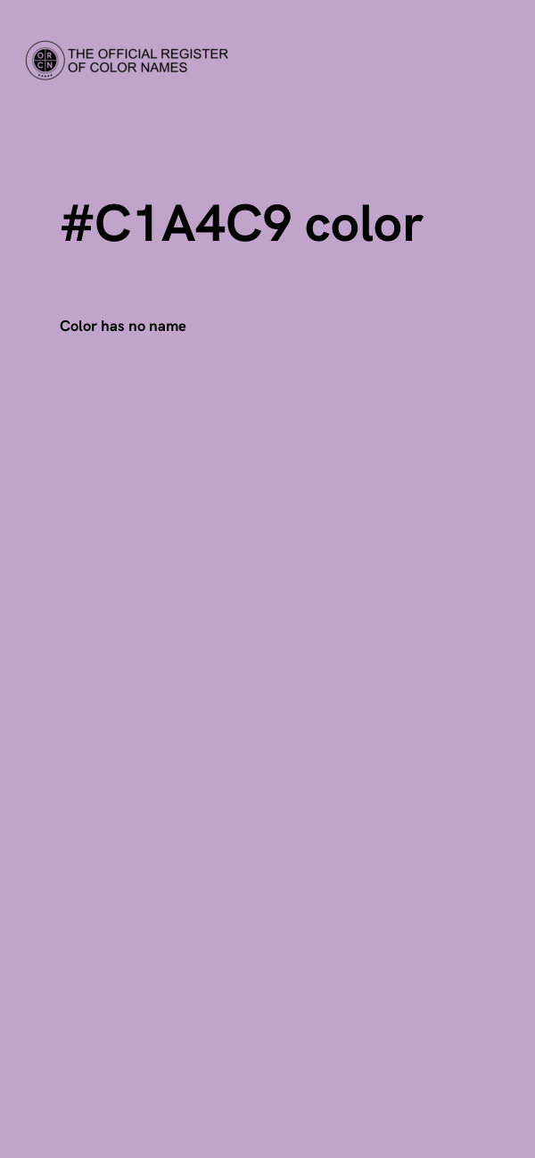 #C1A4C9 color image