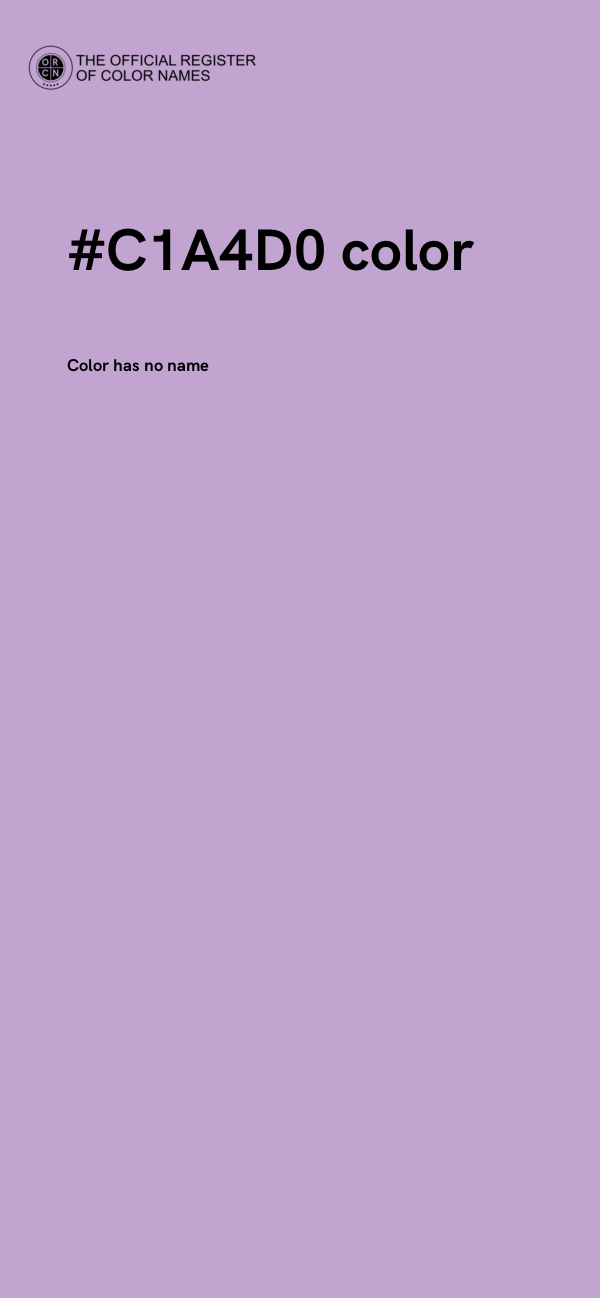 #C1A4D0 color image