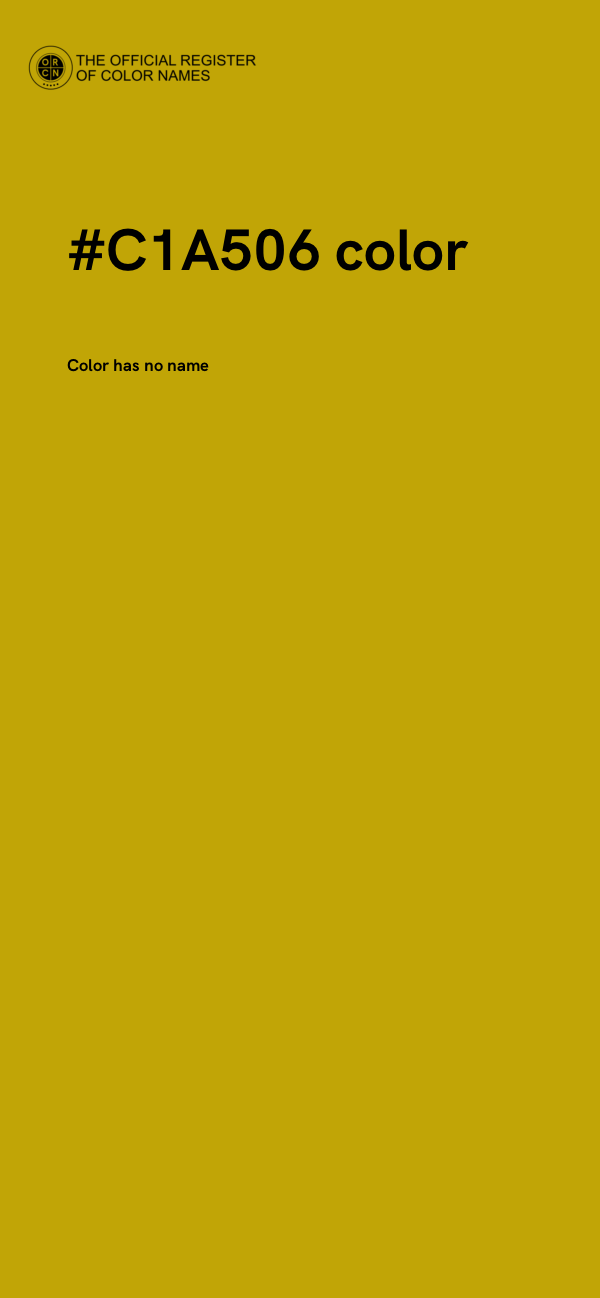#C1A506 color image