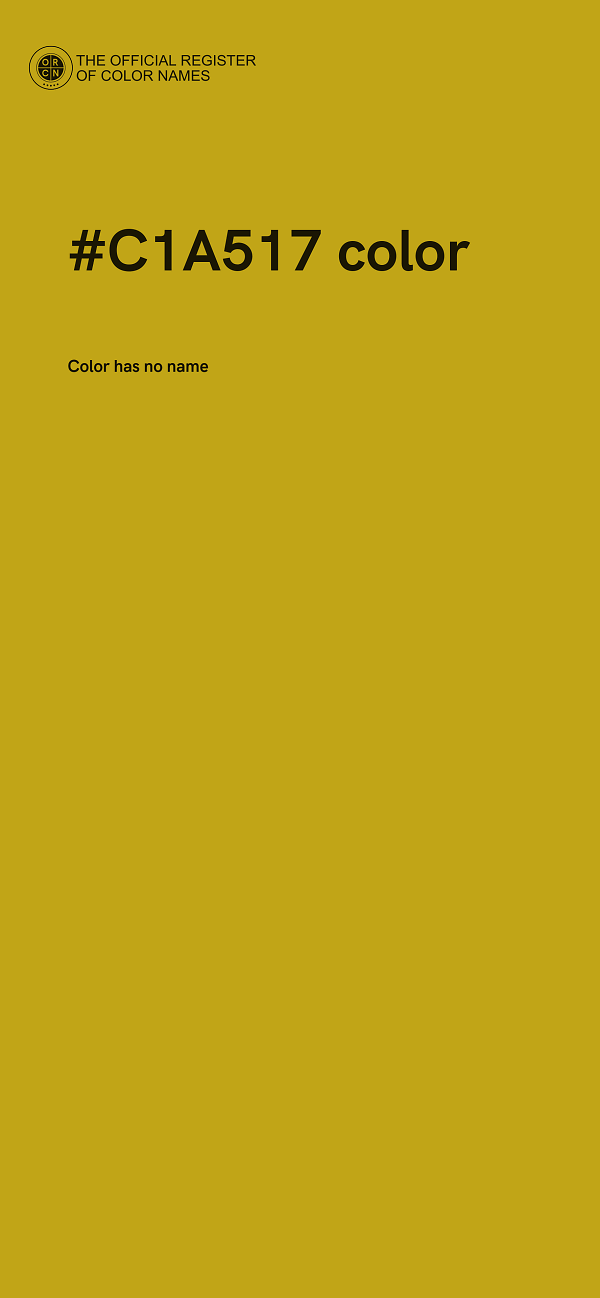 #C1A517 color image