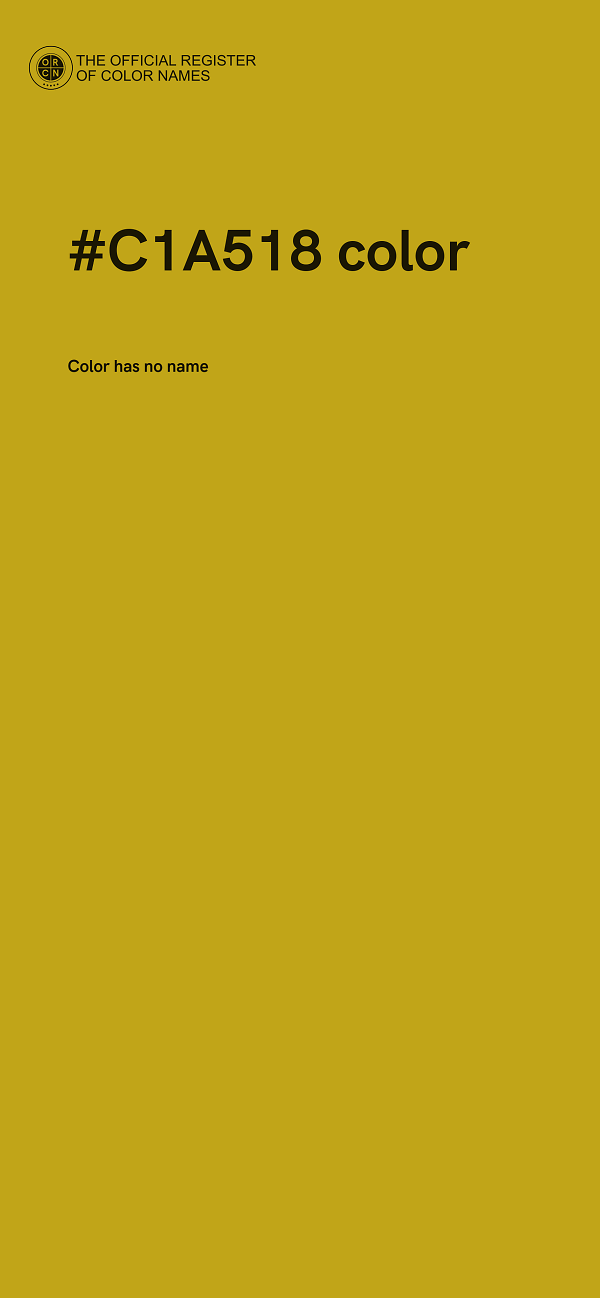 #C1A518 color image