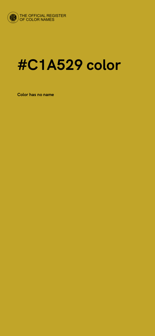 #C1A529 color image