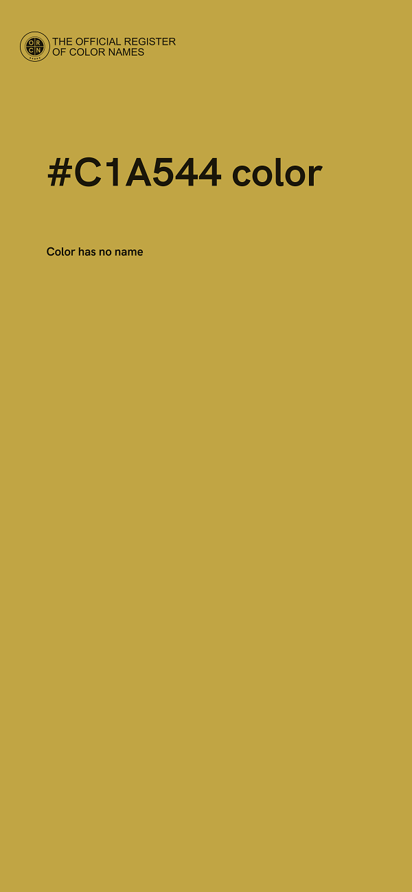#C1A544 color image