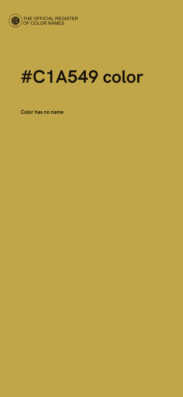 #C1A549 color image