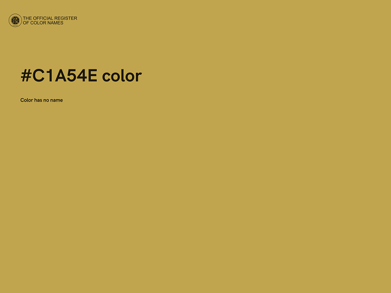 #C1A54E color image