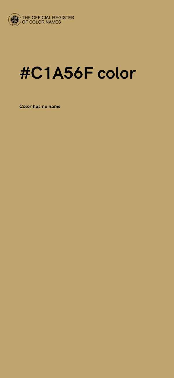 #C1A56F color image