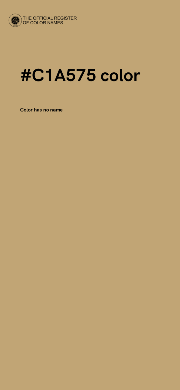 #C1A575 color image