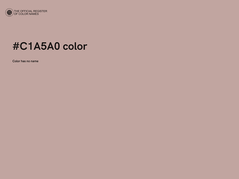 #C1A5A0 color image