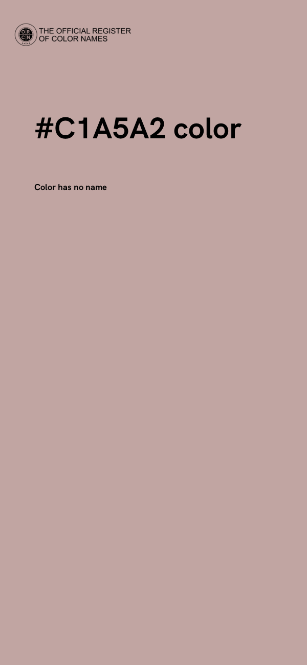 #C1A5A2 color image
