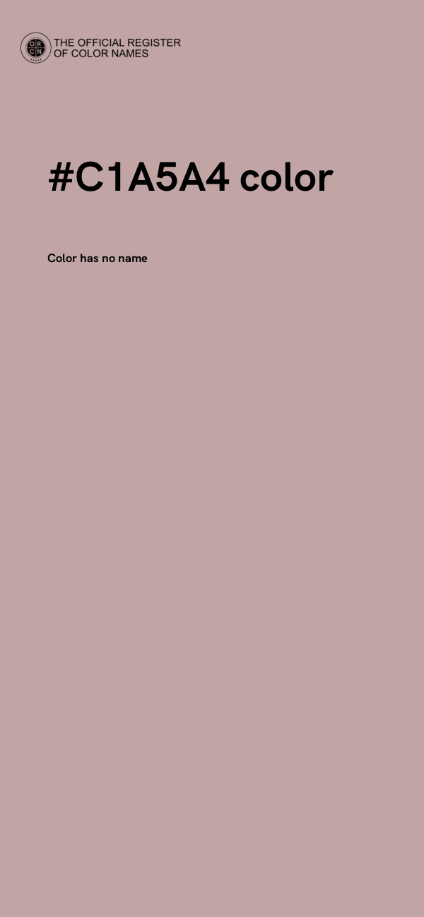 #C1A5A4 color image