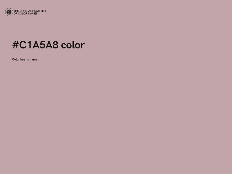 #C1A5A8 color image