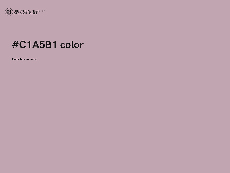 #C1A5B1 color image