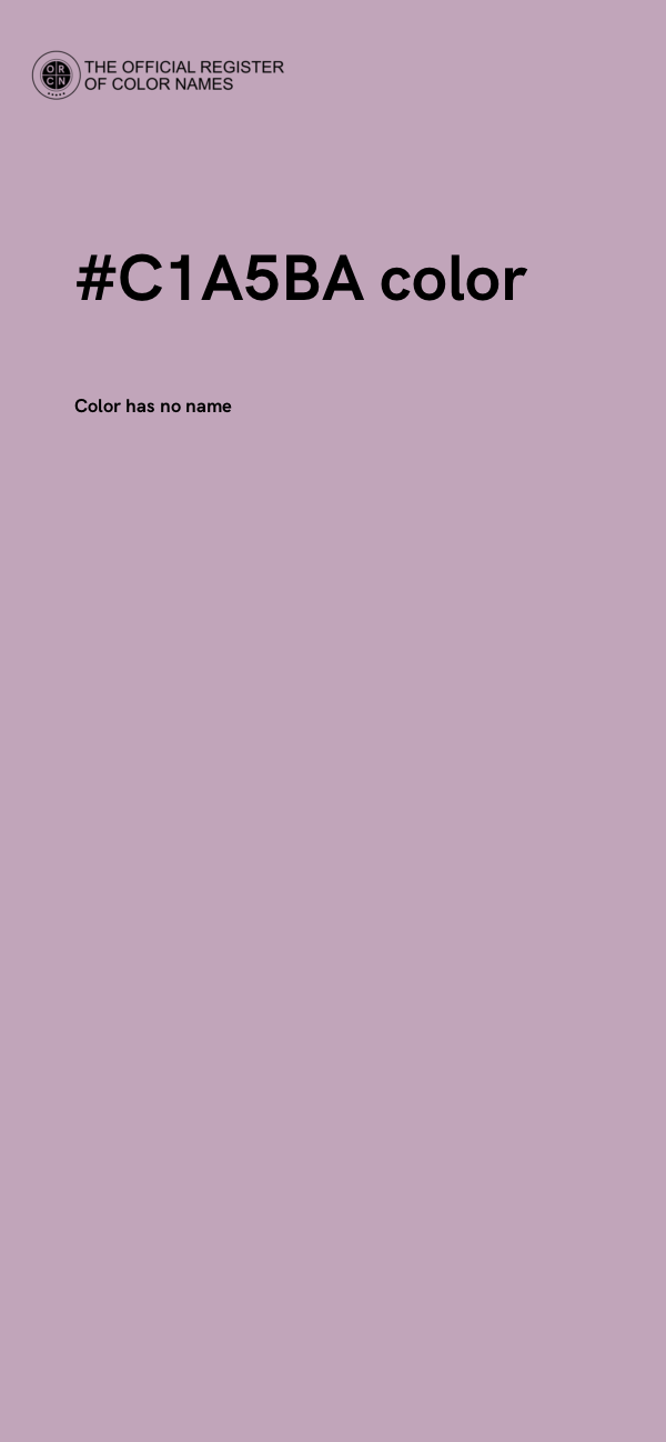 #C1A5BA color image