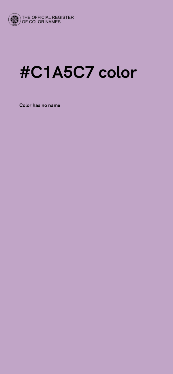 #C1A5C7 color image