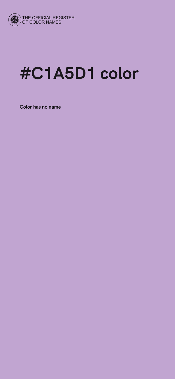 #C1A5D1 color image