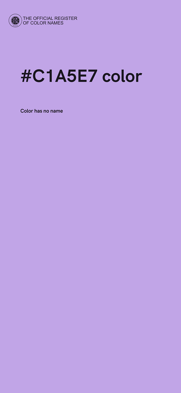 #C1A5E7 color image