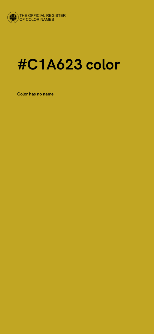 #C1A623 color image