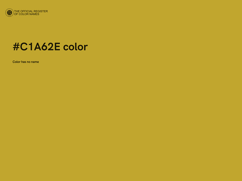 #C1A62E color image