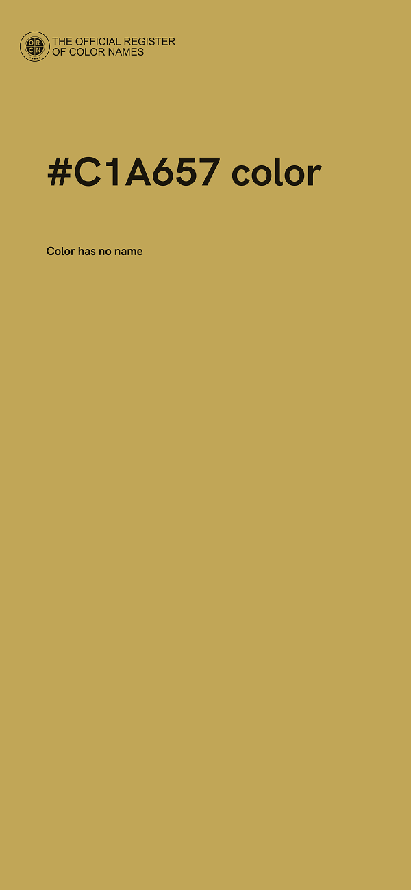 #C1A657 color image