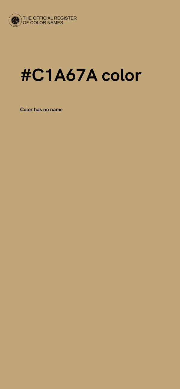 #C1A67A color image