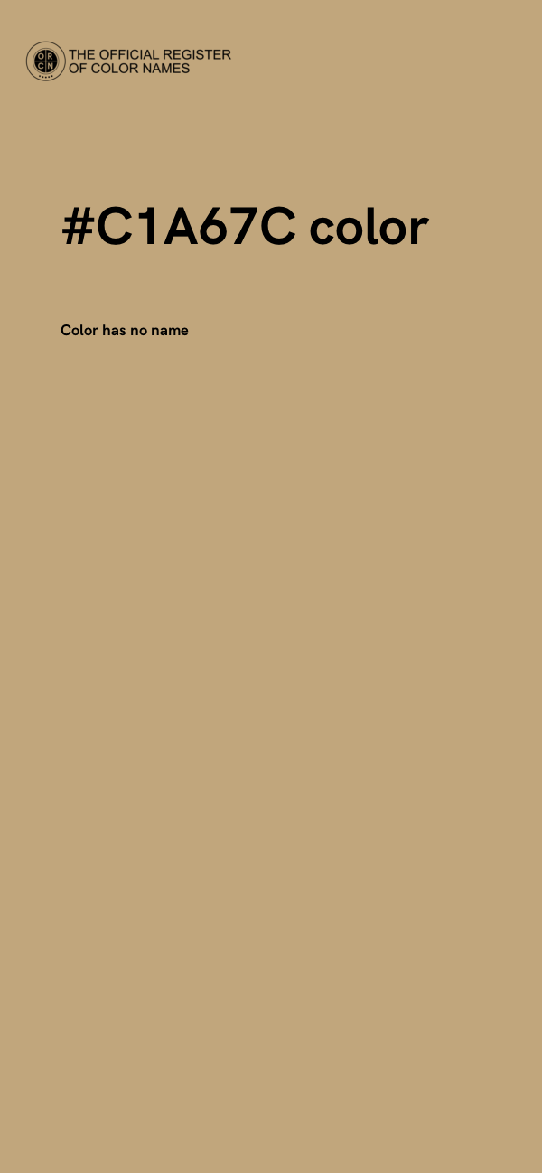 #C1A67C color image
