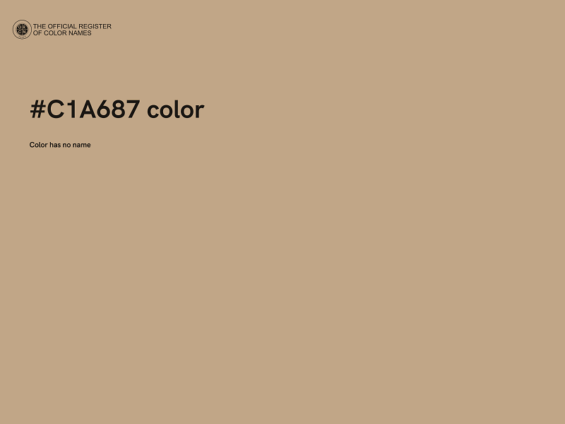 #C1A687 color image