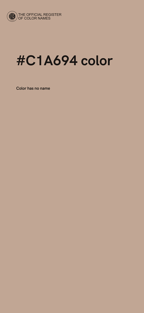 #C1A694 color image