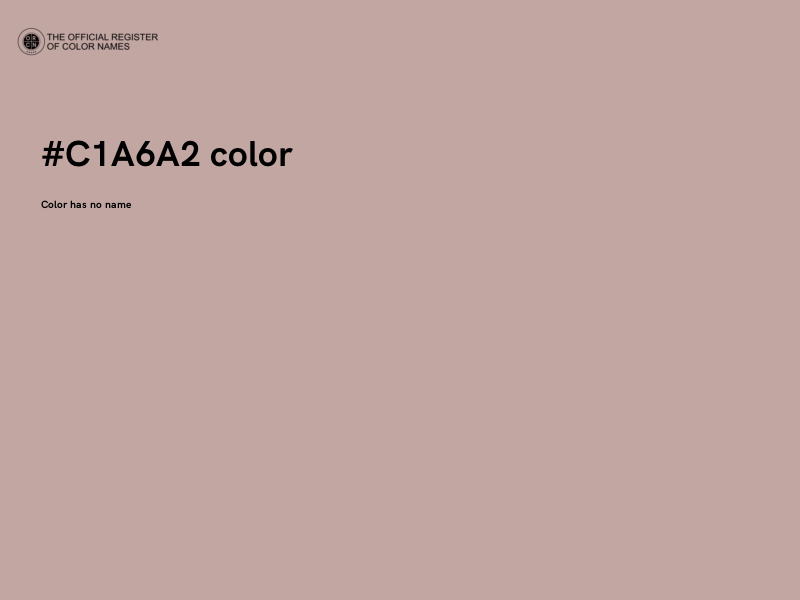 #C1A6A2 color image