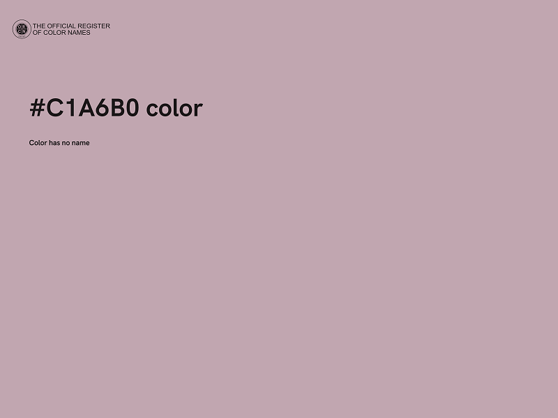 #C1A6B0 color image