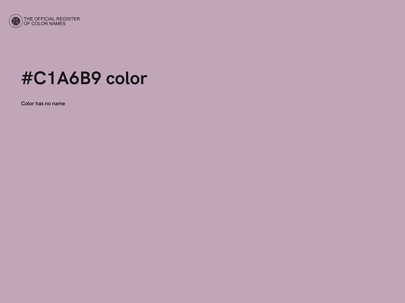 #C1A6B9 color image