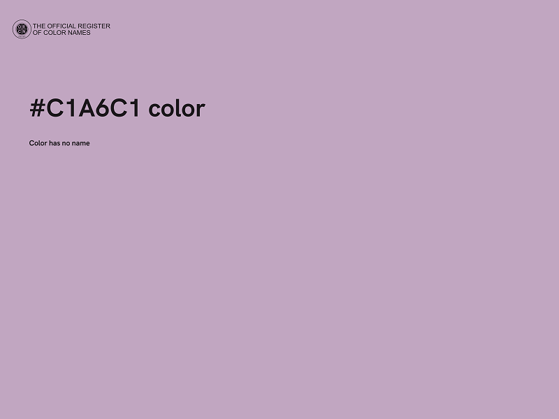 #C1A6C1 color image