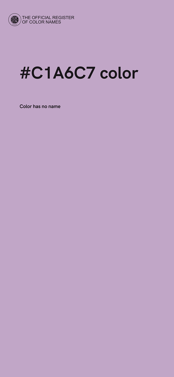 #C1A6C7 color image