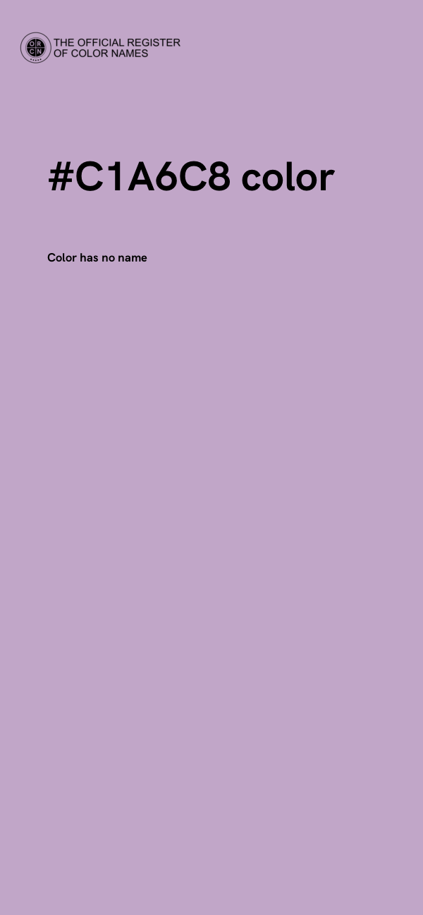 #C1A6C8 color image