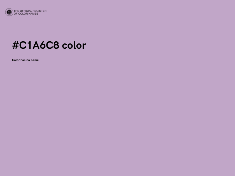 #C1A6C8 color image