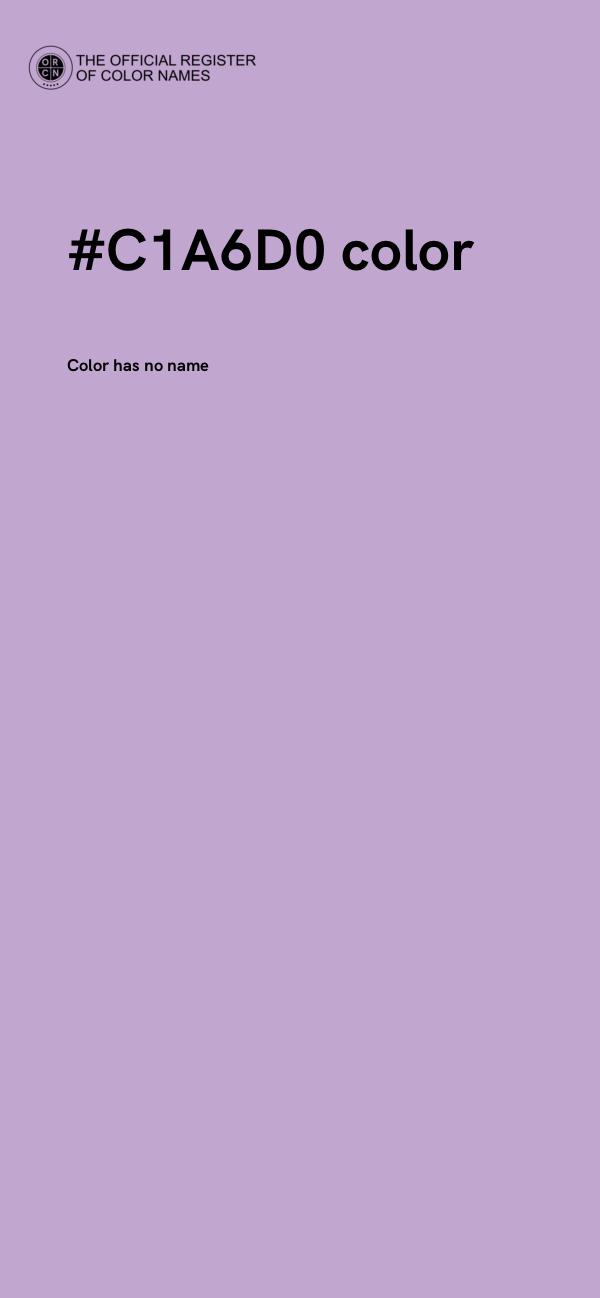 #C1A6D0 color image