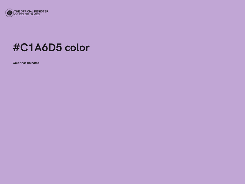 #C1A6D5 color image