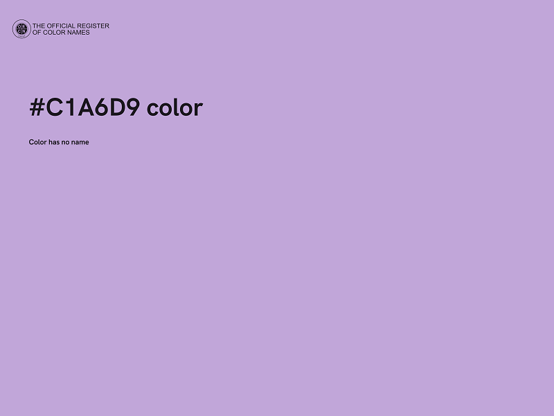 #C1A6D9 color image