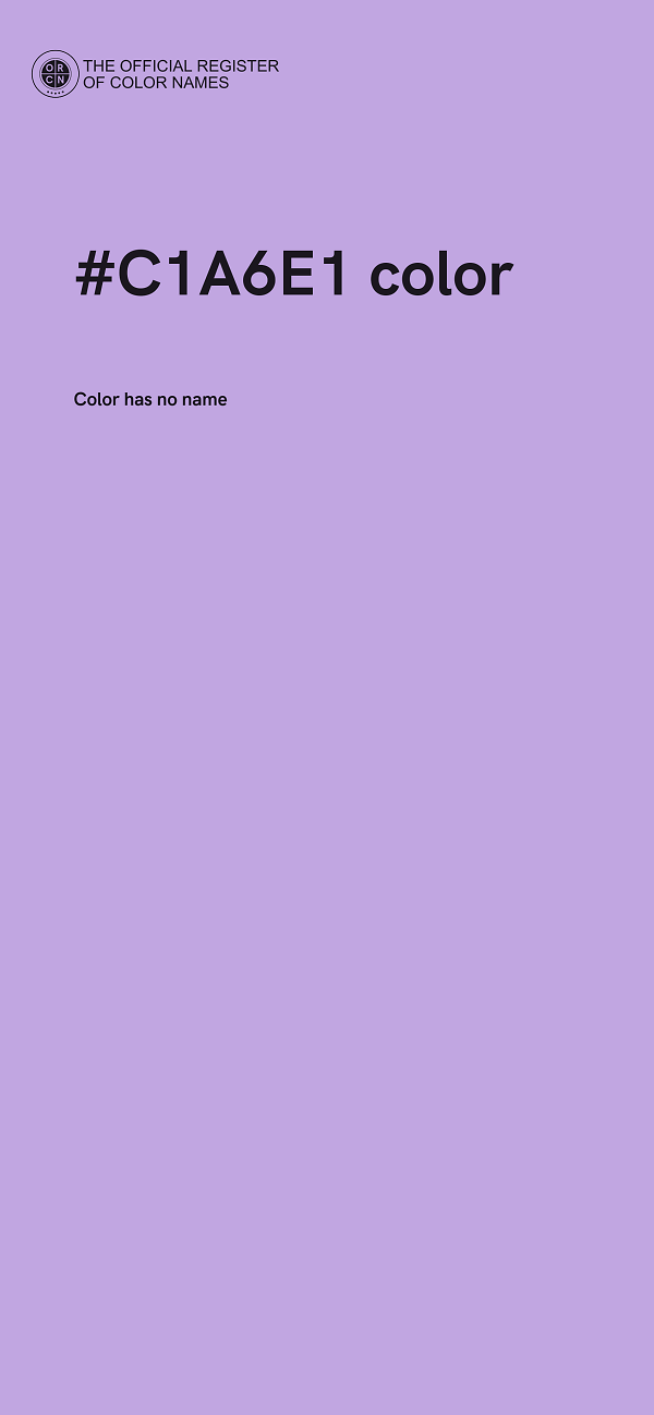 #C1A6E1 color image
