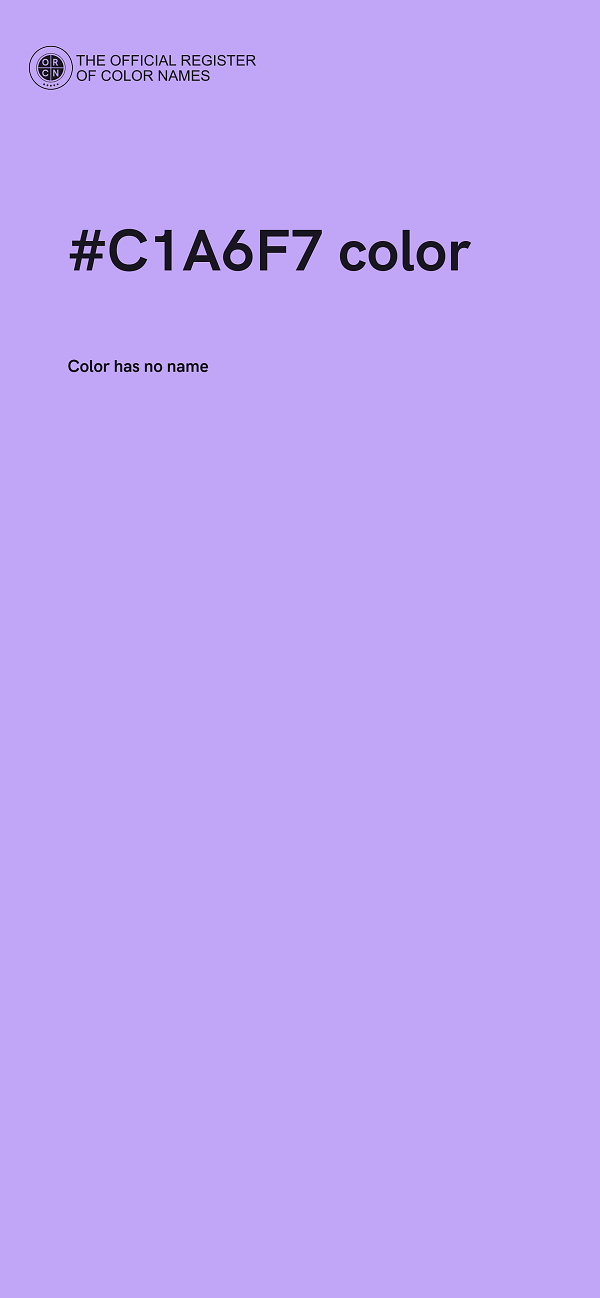 #C1A6F7 color image