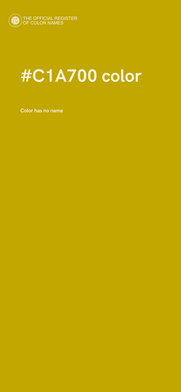 #C1A700 color image