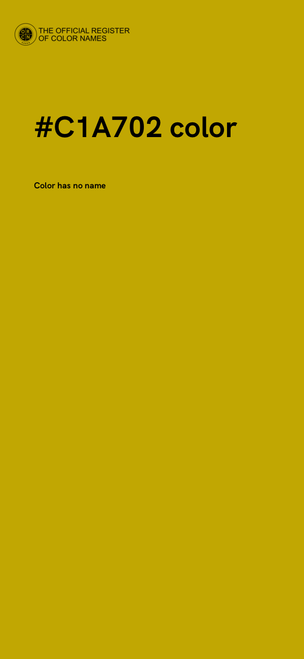 #C1A702 color image