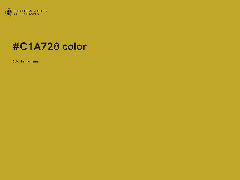 #C1A728 color image