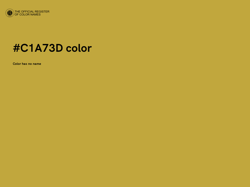 #C1A73D color image