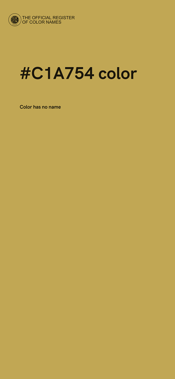 #C1A754 color image